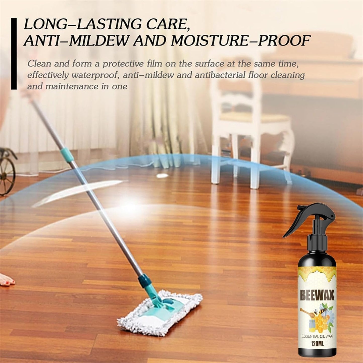Beeswax Furniture Polish Spray – Natural Wood Cleaner