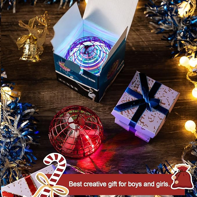 Magic Flying Orb Ball™ – RGB Hover Spinner Mini Drone for Kids & Adults