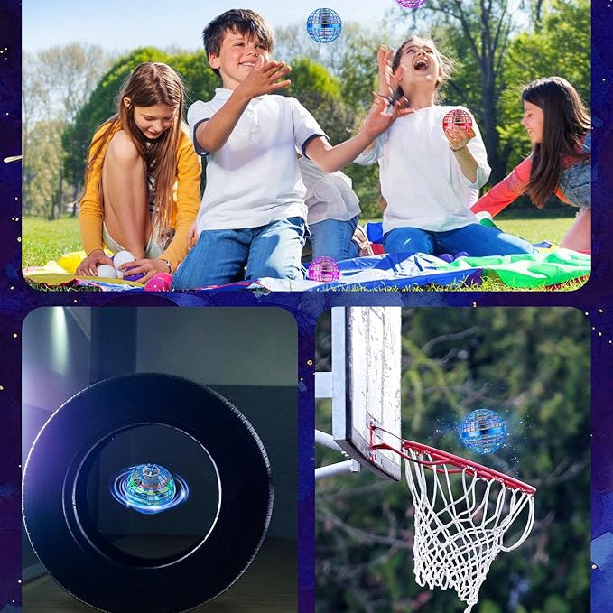 Magic Flying Orb Ball™ – RGB Hover Spinner Mini Drone for Kids & Adults