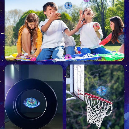 Magic Flying Orb Ball™ – RGB Hover Spinner Mini Drone for Kids & Adults