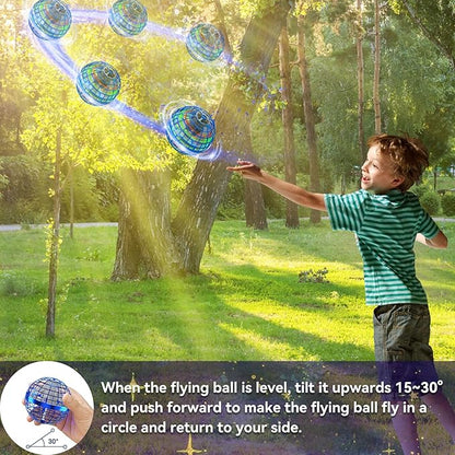 Magic Flying Orb Ball™ – RGB Hover Spinner Mini Drone for Kids & Adults